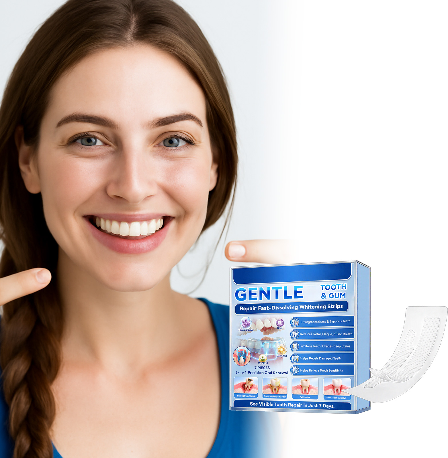 Tiras Blanqueadoras de Dientes - Teeth Whitening Fast reseña y precio